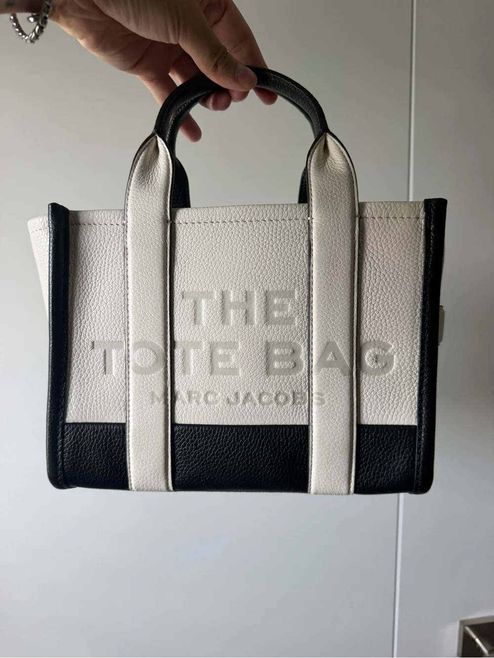 Marc Jacobs Black and White Colorblock Small Tote